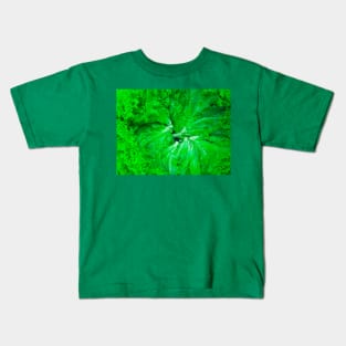 Lettuce green salad leafs arranged in a circle Kids T-Shirt